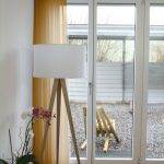 Gardine (Store) orange als Ziervorhang