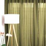 Nachtvorhaenge beige bei Tag