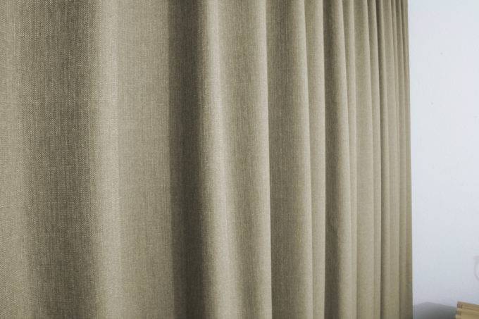 Blickdichter Vorhang DAVOS [weiss Beige Braun Schwarz