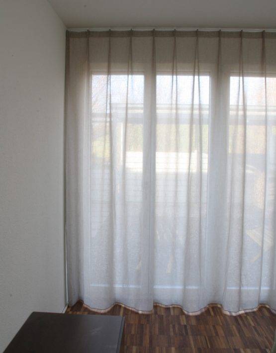 Dekovorhang NEW YORK Modern [beige Hellbeige Grau