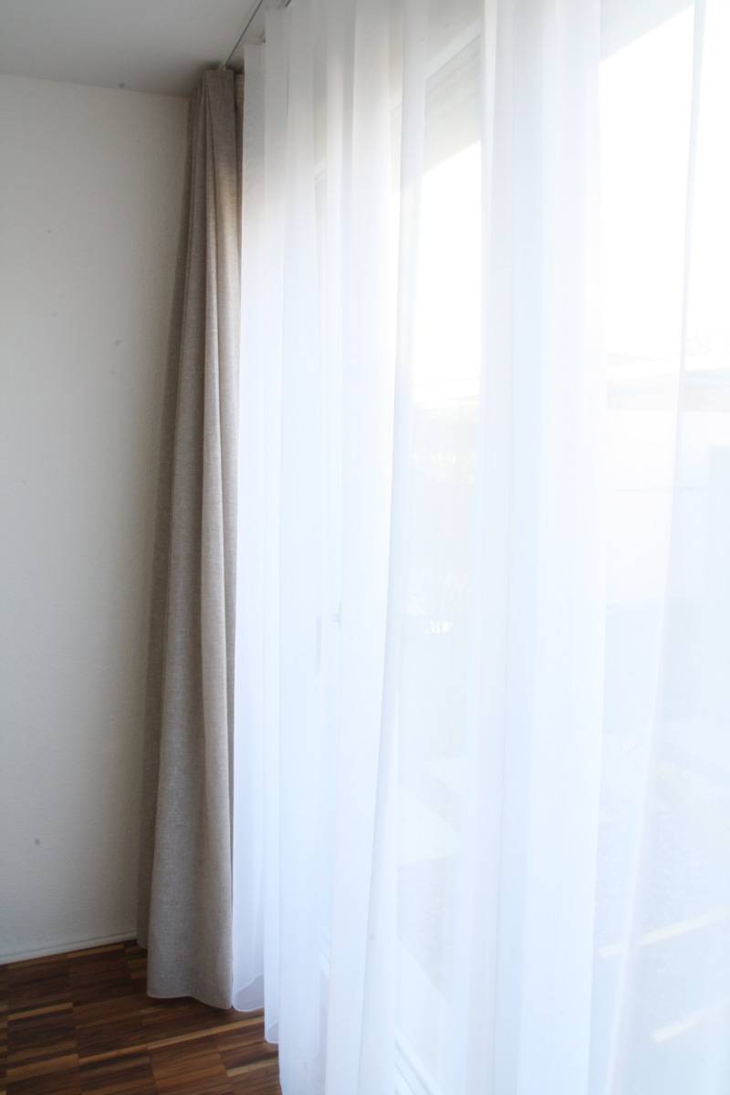 Dekovorhang NEW YORK Modern [beige Hellbeige Grau