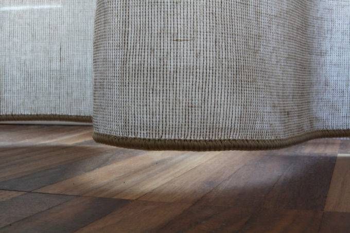 Dekovorhang NEW YORK Modern [beige Hellbeige Grau