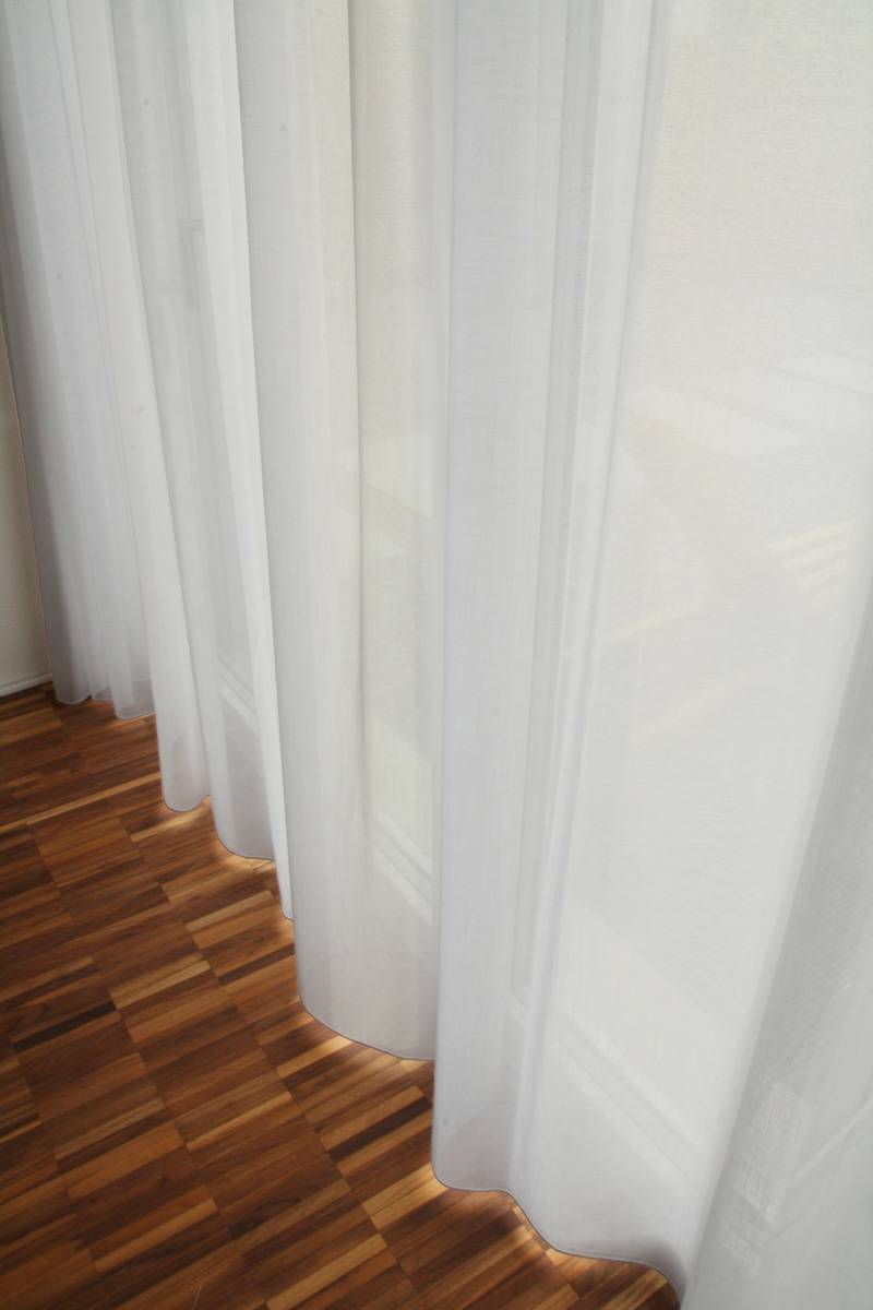 Gardine (store) valencia leinenoptik weiss und ecru weiss (vorhang ...