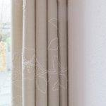 Ziervorhang PIACENZA beige mit Blumenmuster