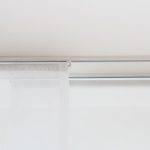 HINNO System MAXI + Mini Gleiter: Flächenvorhang GENEVA weiss und ecru weiss transparent (Flächenvorhänge online)