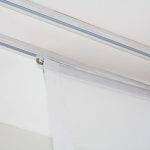 HINNO System MAXI + Mini Gleiter: Flächenvorhang GENEVA weiss und ecru weiss transparent (Flächenvorhänge online)