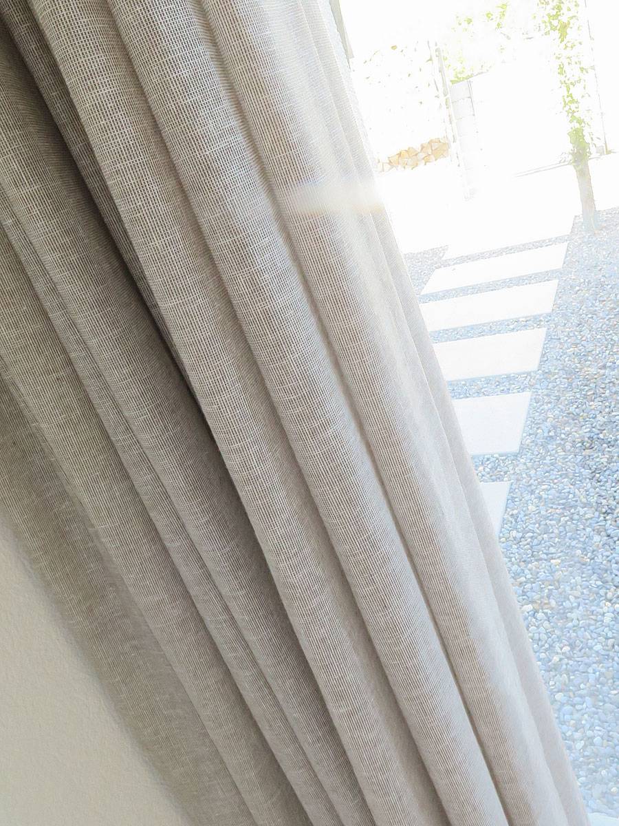 Dekovorhang NEW YORK Modern [beige Hellbeige Grau