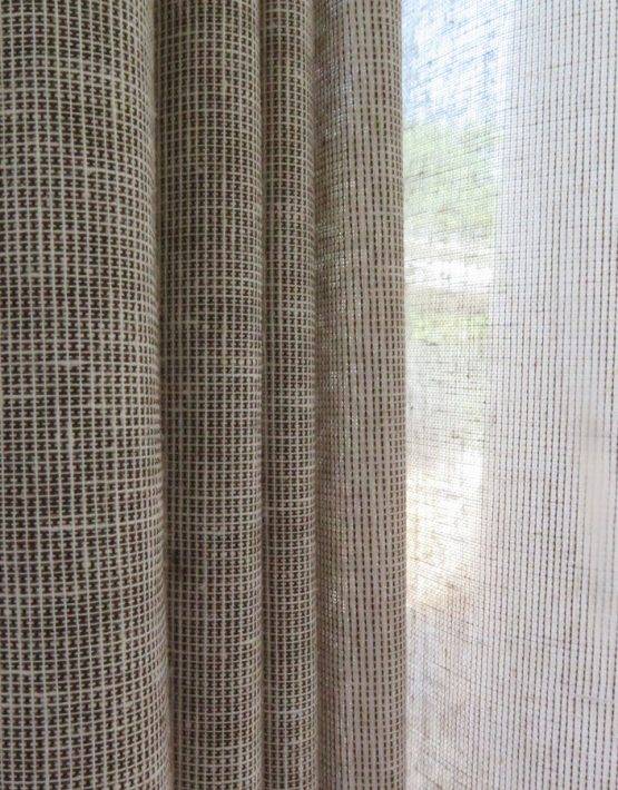 Dekovorhang NEW YORK Modern [beige Hellbeige Grau