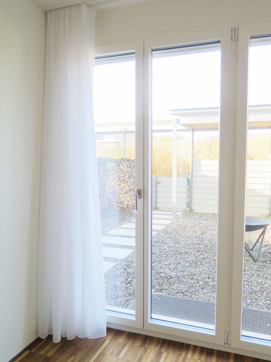 Gardine (Store) CANNES [Längsstreifen, weiss / ecru weiss] | vorhang123.at