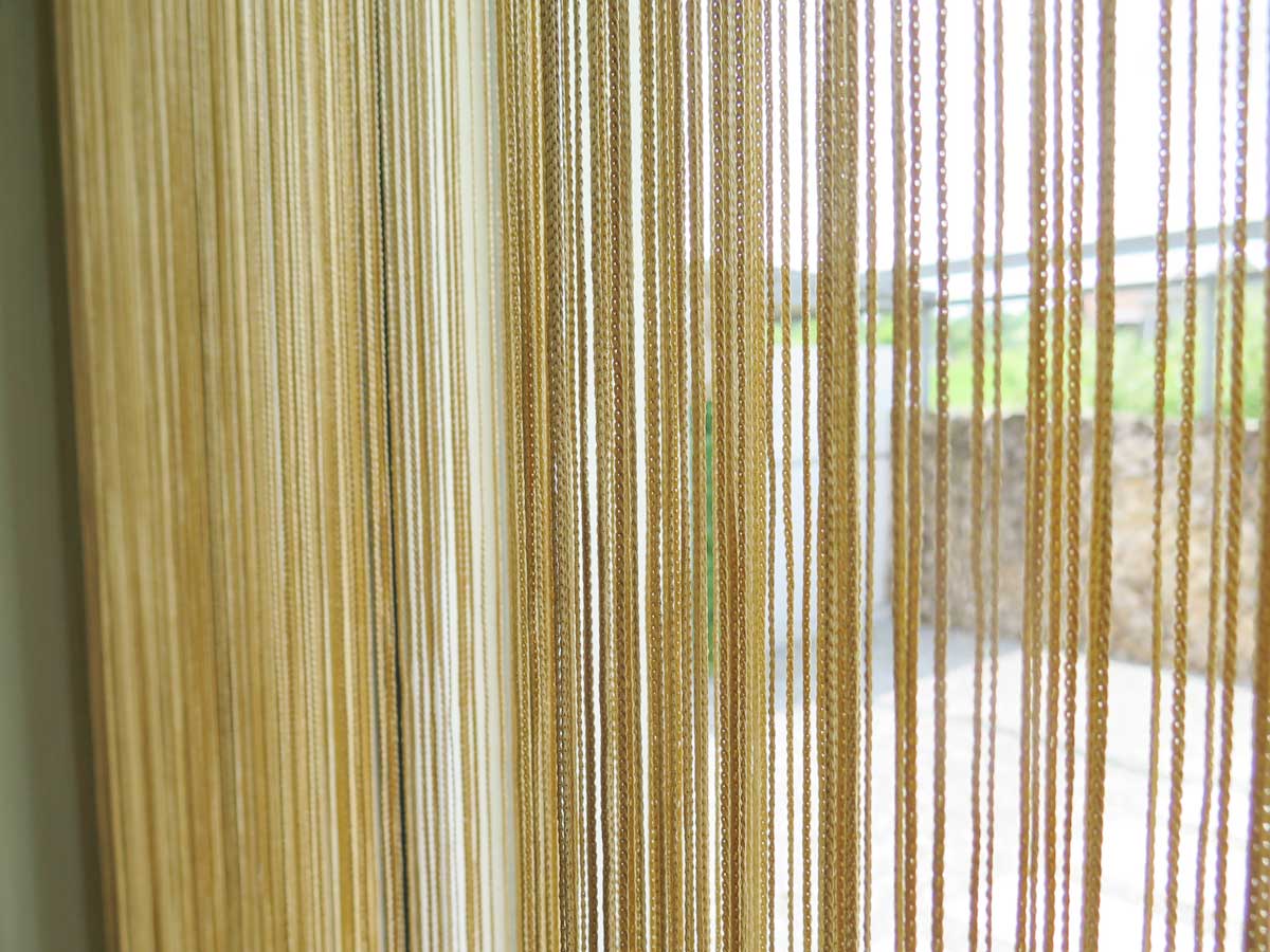 Fadenvorhang GARDA [Türvorhang In Der Farbe Messing