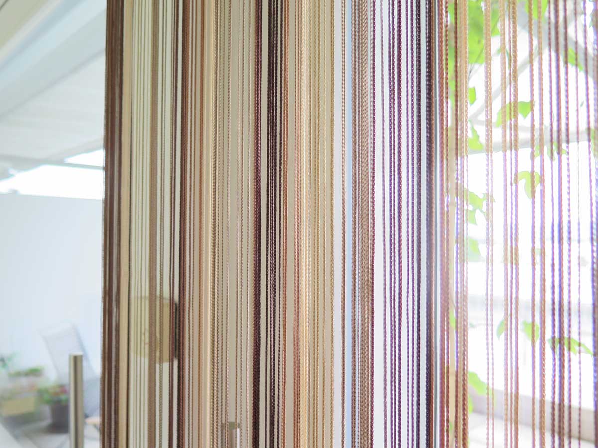Fadenvorhang LAZISE [Türvorhang In Beige Braun] Vorhang123
