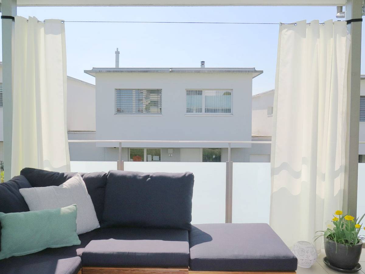 Outdoor Vorhang Santorini Nach Mass Weiss Vorhang123 At