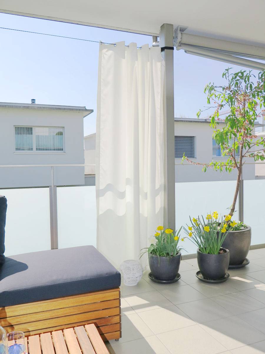 Outdoor Vorhang Santorini Nach Mass Weiss Vorhang123 At