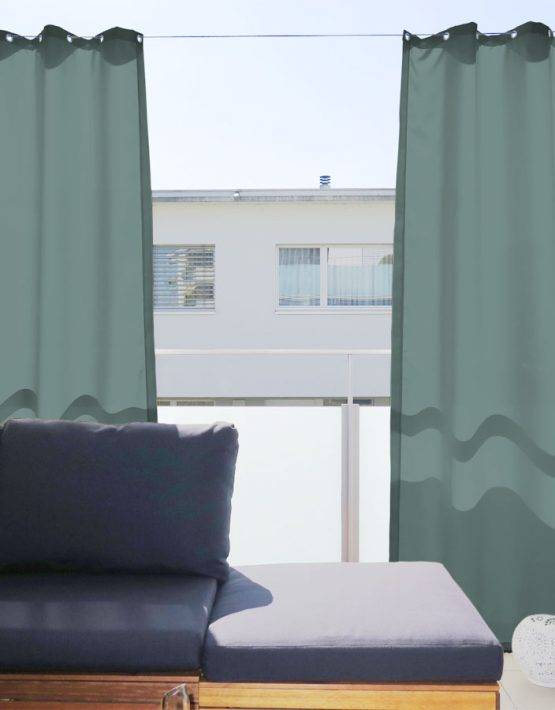 Outdoor Vorhang SANTORINI Nach Mass [beige Hellgrau