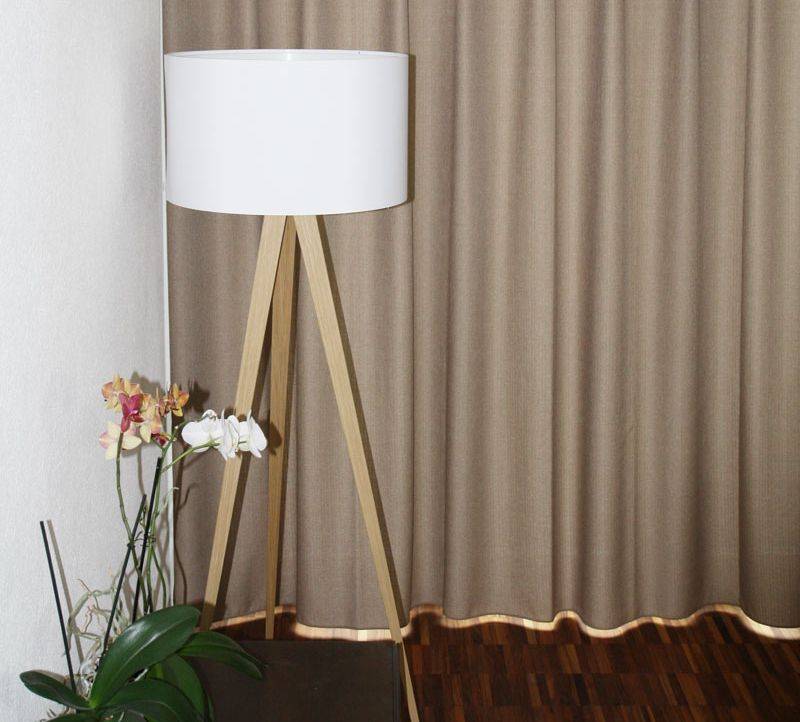 Vorhänge blickdicht braun Schlafzimmer