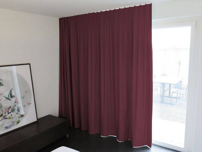 Zimmer verdunkeln Blackout-Vorhang HELSINKI in Aubergine