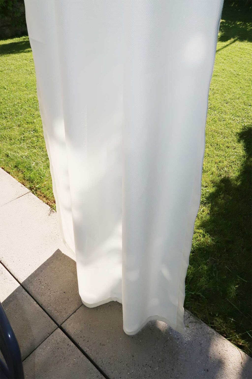 Outdoor-Vorhang MYKONOS nach Mass [grob, dunkelblau, beige, anthrazit